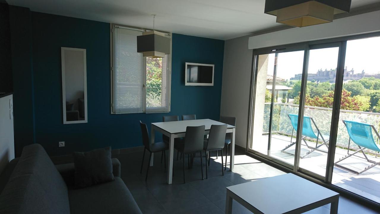 Appartement Le Saint Nazaire - Les Balcons de la Cité Carcassonne Esterno foto