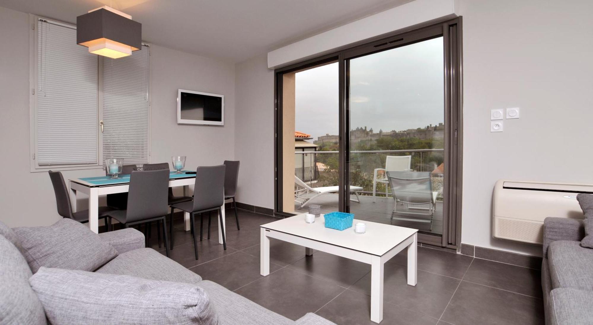 Appartement Le Saint Nazaire - Les Balcons de la Cité Carcassonne Esterno foto